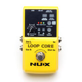 NUX Loop Core Pedale effetti per chitarra Looper Tempo di registrazione di 6 ore 99 memorie utente Pattern di batteria TAP Tempo