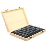 100PCS Robuste Holz-Gedenkmünzen-Displaybox mit Kapselhalter zur Aufbewahrung