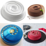 Силиконовая круглая вихревая спирально-формовочная топка, украшающая кастрюли для выпечки и замораживания пресс-форм 
