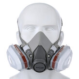 Camada Dupla Camada Respiratória Gás Máscara Pintura Pulverização de Gás Respirador Máscara Filtro de Segurança do Trabalho Pó Máscara