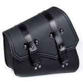 Motoderrad-Satteltaschen 3 Schnellverschluss-Schnallen schwarzes PU-Leder wasserdicht universal