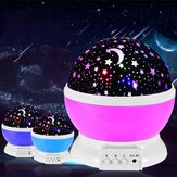 LED-Sternprojektorlampe USB für Kinderzimmer und Wohnzimmer mit romantischem Rotationsmond, Cosmos und Sternprojektion