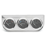 2 Zoll 52mm Chrome Lünette Voltmeter + Wasser Thermometer + Öldruck Elektrische Manometer