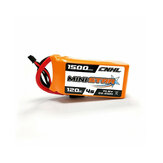 Bateria Lipo CNHL MiniStar 14.8V 1500mAh 4S 120C com conector XT60 para Drones RC de Corrida FPV
