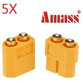 5 Paar Amass PCB Dedicated XT60-P Stecker und Buchse für Leiterplatte (PCB)