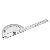 180 Degrees 10cm 14.5cm Angle Ruler Goniometer Stainless Steel Protractor Round Head Ruler Woodworking Angle