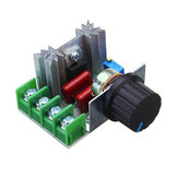 Regulador de voltaje SCR regulador de velocidad de 2000W Dimmer Termostato 3 piezas