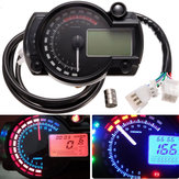 15000RPM Dual Backcolor Adjustable Motorcycle LCD Digital Speedometer Odometer
