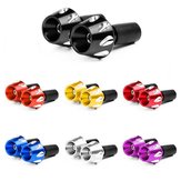 Pair CNC Universal Motorcycle Aluminum Handle Hand Grips Bar End
