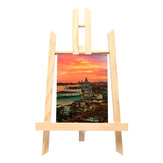 Cavalete de madeira durável para exibir tripé de arte de pintura de artista