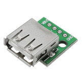 Adapterplatine für USB 2.0 Female Head Socket To DIP 2,54mm Pin 4P