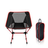 Chaise pliante portable en aluminium Chaise lunaire de loisirs extérieurs Pêche en plein air Camping Barbecue Pique-nique Charge 150 kg