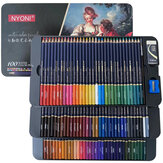 Conjunto de lápis de cor aquarela NYONI 24/36/100 cores. Material escolar para desenho, lápis de cera, lápis de cor, arte de esboço.