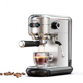 [EU/AE Direkt] HiBREW H11 Semiautomatisk Espressomaskin 1450W 1.1L 19Bar Hög Extraktion 25s Snabb Uppvärmning Enkel / Dubbel Koppar Kaffebryggare EU