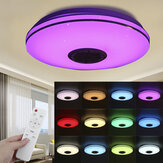 34cm bluetooth WIFI APP LED Plafondlamp RGB Muziek Speaker Dimbaar Slaapkamerlamp + Afstandsbediening 110-245V