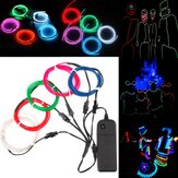 ARILUX® Battery Powered 5PCS 1M Multicolor DIY Glow EL Wire Strip Light for Halloween Christmas DC3V