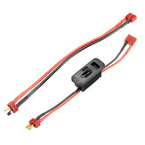 Włącznik przyciskowy Axial T Plug On Off z przedłużonym przewodem do baterii RC Lipo