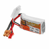  ZOP POWER 7.4V 450mAH 75C 2S Lipo Battery With JST/XT30 Plug For RC Models