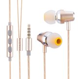 Wired Aluminium In ear Headset 3.5MM Dual Drivers Earphone For iPhone Samsung Huawei Tablet