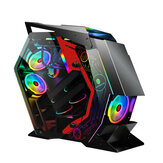 ATX Computer Gaming Case Speziell geformte Desktop-Computer-Mainframe-Unterstützung M-ATX / ITX-Motherboard für PC-Gamer-Gehäuse