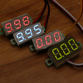 Voltímetro Digital Geekcreit® de 0,28 Polegadas Dois Fios 2,5-30V / Três Fios 0-100/500V Medidor de Voltagem Ajustável