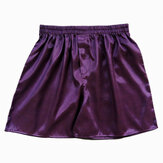INCERUN Casual heren faux zijden boxershorts Comfortabele ademende nachtkleding