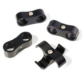 4pcs 13MM AN -6 SS Braided Tubing Clip Hose Clamp Fitting Adapter 
