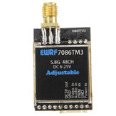EWRF-7086TM3 5.8G 48CH 25/200 / 600mW Transmetteur vidéo audio sans fil FPV sans fil commutable