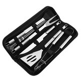 Stainless Steel BBQ Tools Set 10pcs/Set Utensil Camping Outdoor Cooking Tool Set