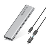 WAVlink NGFF M.2 SATA SSD إلى USB 3.1 Gen2 غلاف القرص الصلب الألومنيوم Type-C علبة القرص الصلب