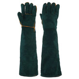 1 Paar Schweißerhandschuhe hitzebeständig, schwerer Schutz-Handschuh-Gauntlet