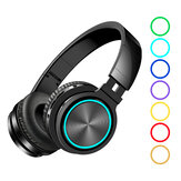 BlitzWolf® AIRAUX AA-ER1 bluetooth 5.0 Αναδιπλούμενα RGB Ακουστικά Γραφενίου Over Ear Stereo Ασύρματα Ακουστικά με Ενσωματωμένο Μικρόφωνο για Τηλέφωνο και Υπολογι