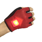 BIKIGHT Gravity Sensor Turn Signal Fietshandschoenen met LED-licht, automatische inductiewaarschuwing voor fietsen en hardlopen.