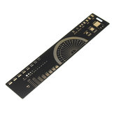 20cm Multifunktionales PCB Lineal Messwerkzeug Widerstand Kondensator Chip IC SMD Diode Transistor Package 180 Grad