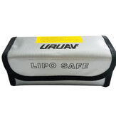 URUAV Lithium Batterie sac antidéflagrant argent Lipo étanche Batterie sac de sécurité 195 * 70 * 70 MM