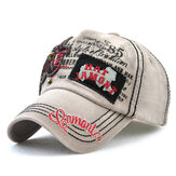 Men 100% Cotton Patch Embroidered Baseball Cap Skull Label Hip-hop Snapback Hats