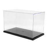 Caja de exhibición de acrílico transparente de 31x17x19cm con protección contra el polvo