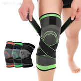 1 Pair Sports Kneepad Men Pressurized Elastic Knee Pads Support Fitness Gear Basketball Volleyball Brace Protector Bandage