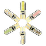 T10 W5W COB LED Luzes de marcação de cunha do lado do carro Canbus Lâmpada de licença livre de erros Soft Gel 2W 1Pcs