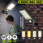 LED Solar Lights Power PIR Motion Sensor Wall Light Waterproof Outdoor Garden Lamps