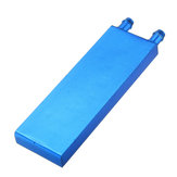 40*120 0.5mm Blue Aluminum Alloy Water Cooling Block Radiator Liquid Cooler Heat Sink Equipment