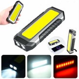 COB-LED-Arbeitsleuchte mit USB-Ladefunktion, Campinglaterne, LED-Taschenlampe mit Magnet