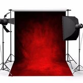 Fundo de estúdio de vinil temático retrô vermelho escuro para fotografia de 5x7 pés (2,1m x 1,5m)
