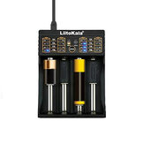 Liitokala Lii-402 Micro USB DC 5V 4Slots 18650/26650/16340/14500 Battery Charger