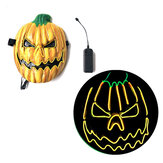 Απόκριες LED Wire Mask Light Up Party EL Mask Cosplay Costume Supplies Glow In Dark Horror Pumpkin Masks