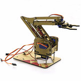 DIY 4DOF  Acrylic RC Robot Arm Gripper Educational Kit With MG90S Servos
