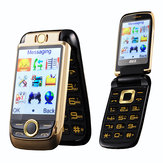 BLT V998 2,6 '' 2000mAh tela de toque dupla Dual SIM Flip Feature Phone