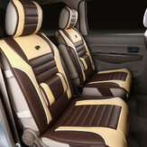 Capa de assento dianteiro de couro PU almofada de apoio total para carro de 7 lugares universal 