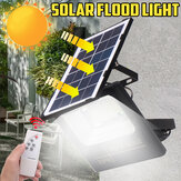 129LED太陽光発電ライトストリートフラッドランプ屋外防水ガーデンスポットライト+リモコン