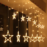 2.5M 110-220V LED Yıldız Dize Işıklar LED Festival Noel Perde Dekorasyonu için Peri Işık